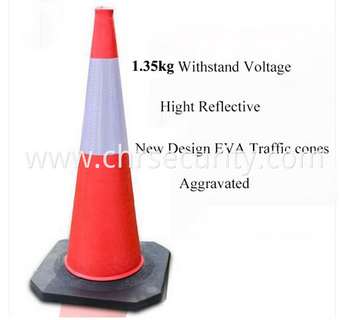 48cm EVA Reflective Traffic Cones Road Safety Equipment